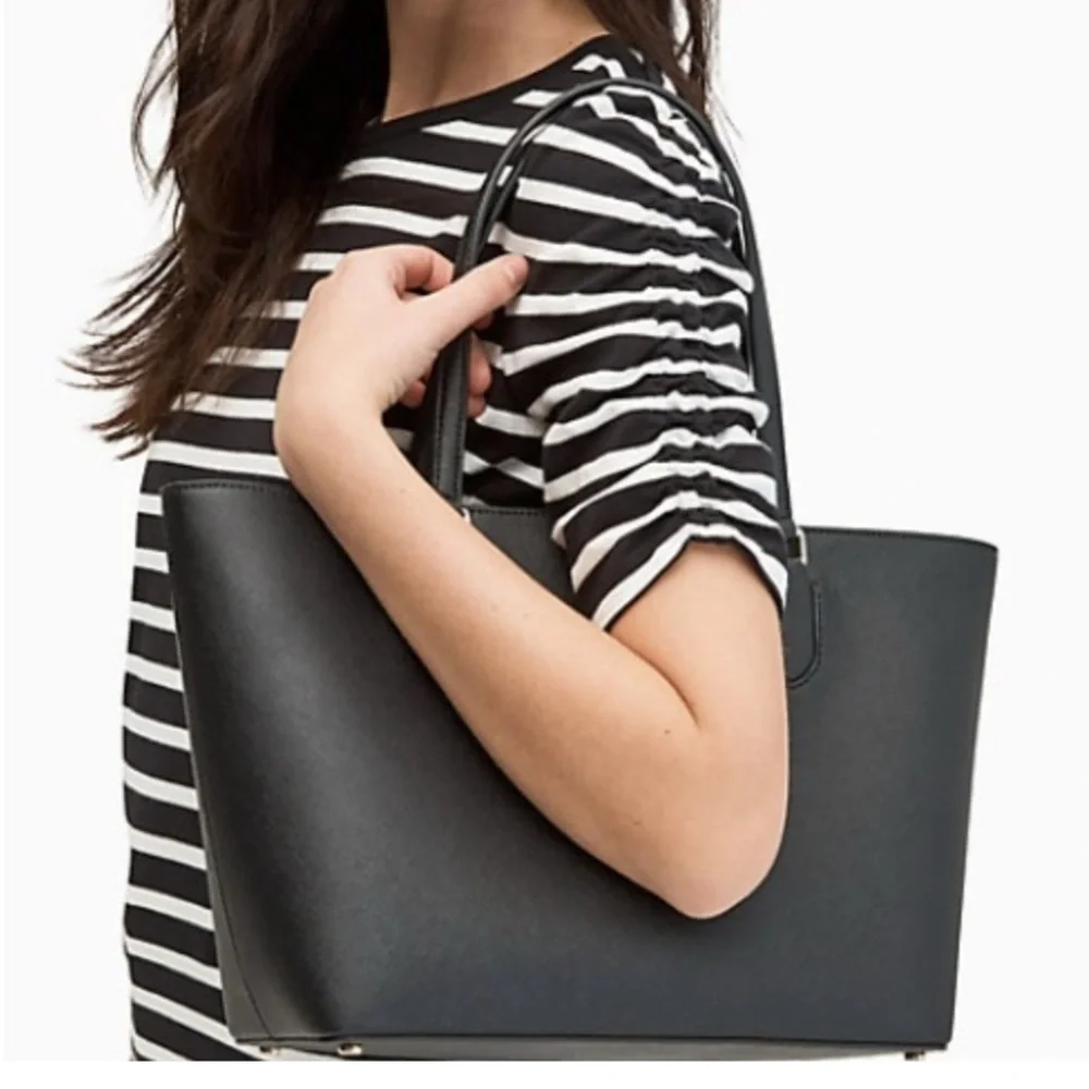 Kate Spade Black Laural Way Medium Dally Tote Shoulder Purse Bag